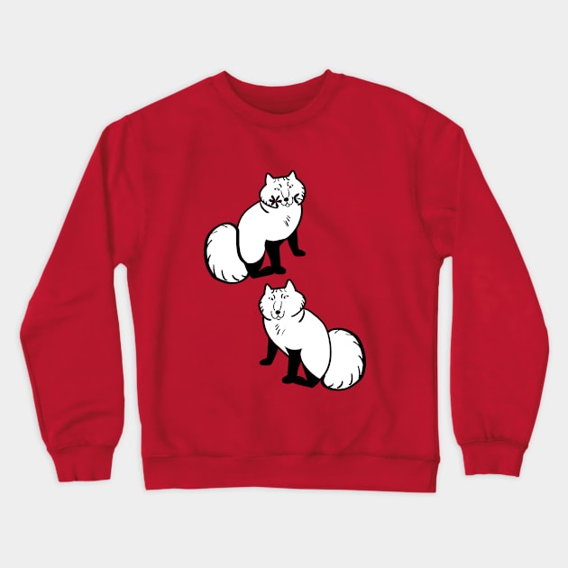 Arctic foxes friends are not fur #1 Crewneck Sweatshirt by belettelepink